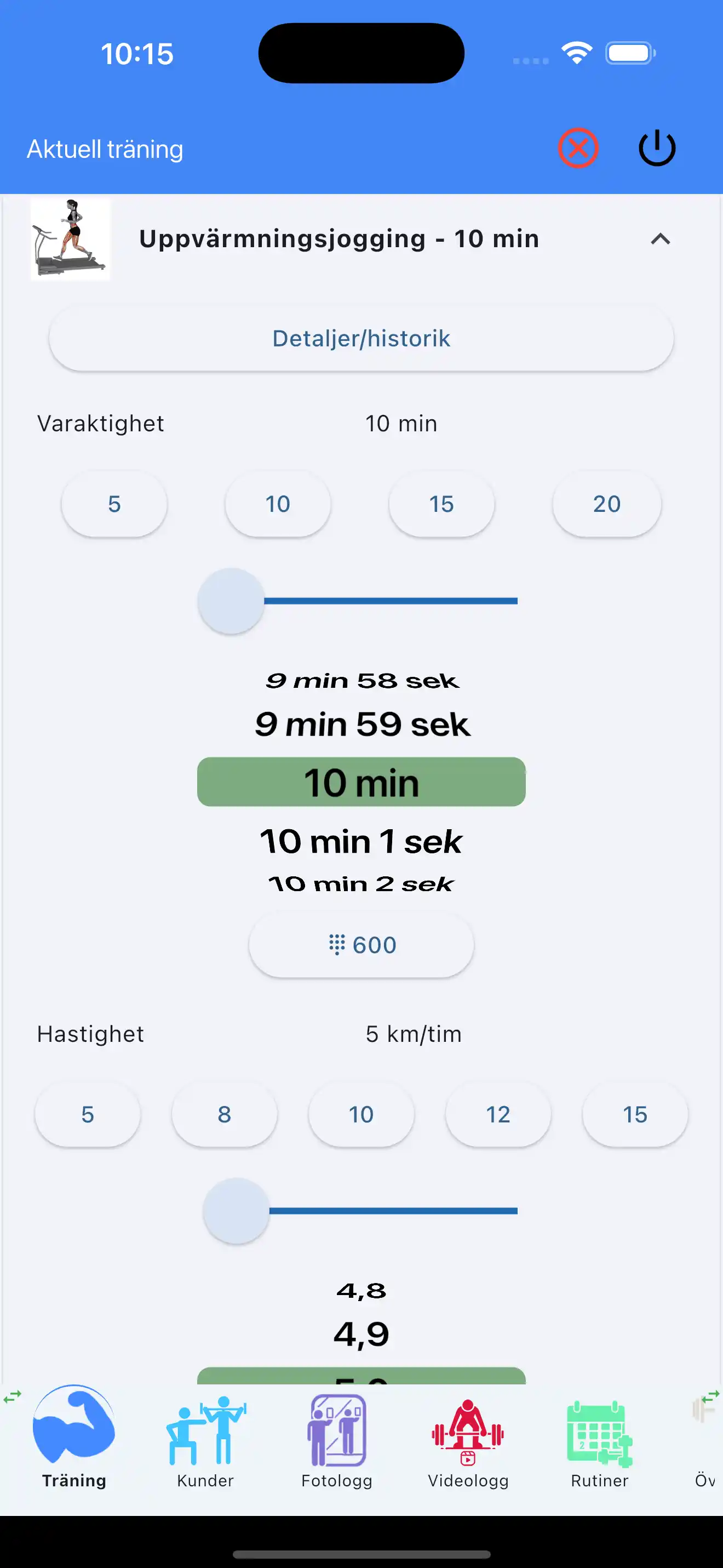 Konditionsträning uthållighet telefon