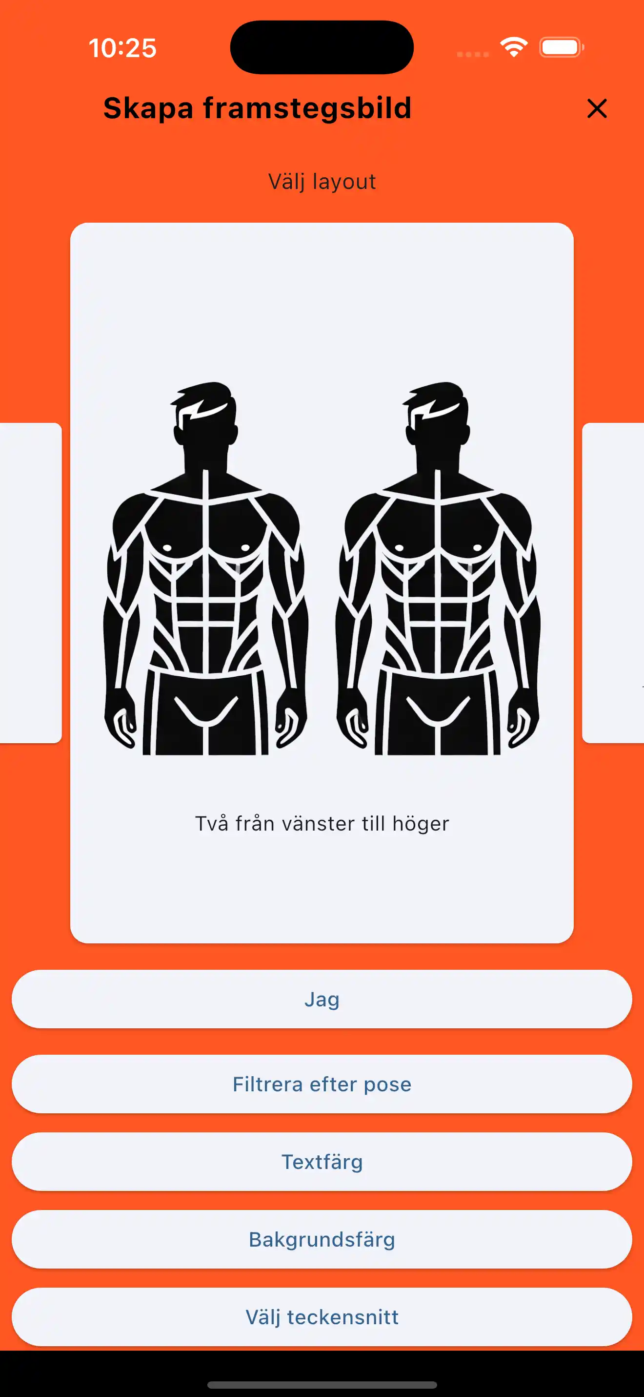 framstegsbild för träning