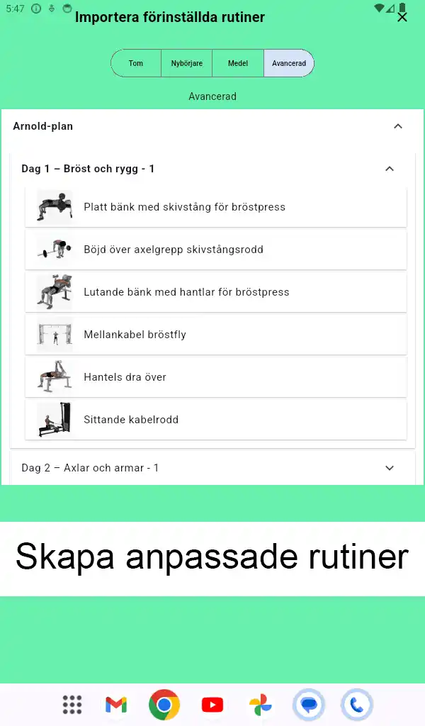 Android-surfplatta skärmdump 