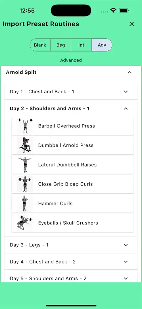 Arnold Split Day 2 Shoulder Arms 1