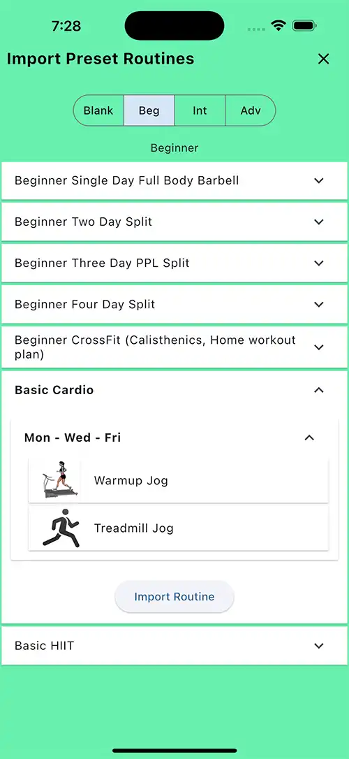 Basic Cardio