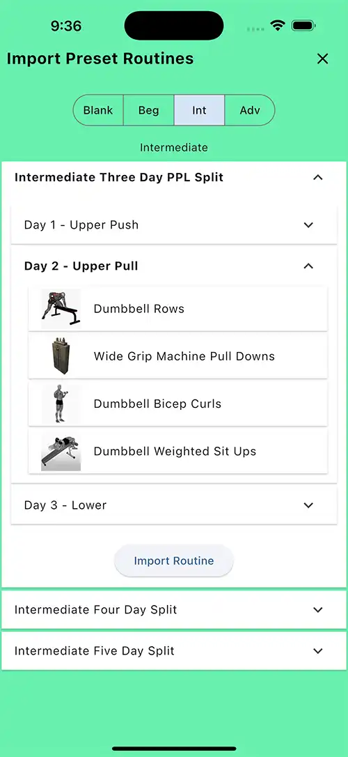 Intermediate Three Day PPL Split Day 2 Upper Pull