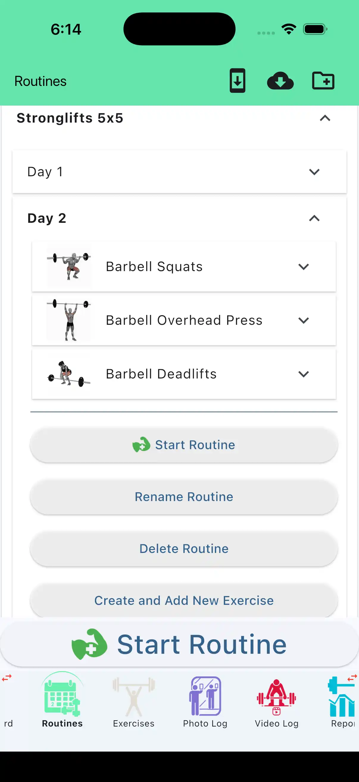 Stronglifts 5x5 Day 2